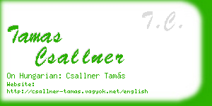 tamas csallner business card