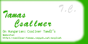 tamas csallner business card